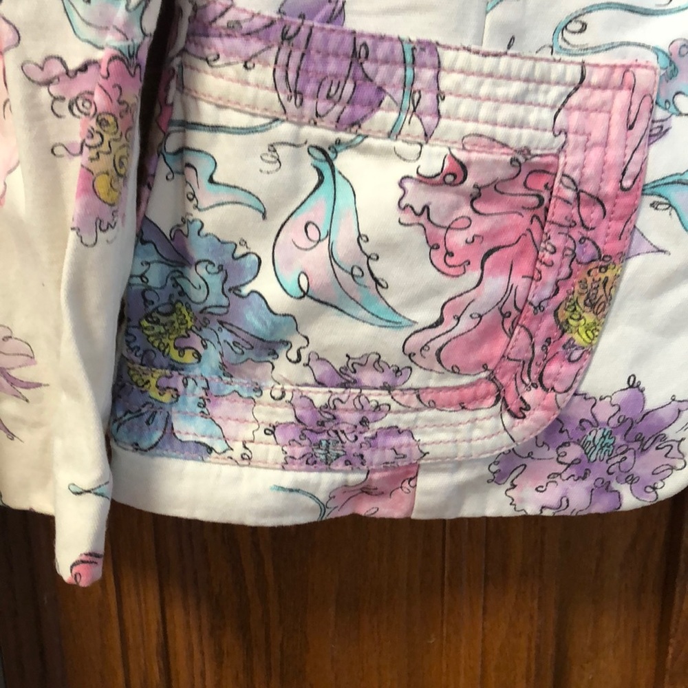 Ungaro fuchsia very rare floral jacket size 10 - Picture 2 of 3